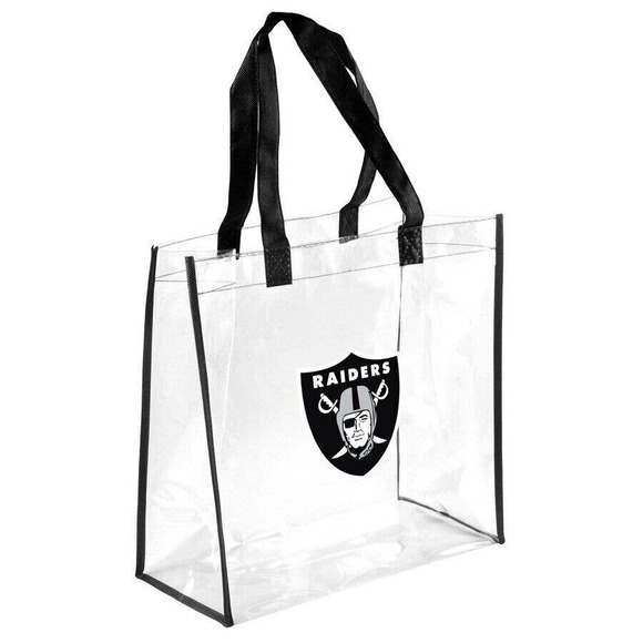 NEW FOCO Las Vegas Raiders Clear Reusable Tote Bag Stadium Approved - Picture 1 of 1